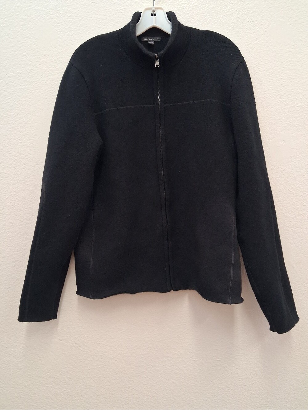 James Perse MMVY2946 Viscose Polyester Full Zip Sweater - Cashmere Lined - SZ 3.